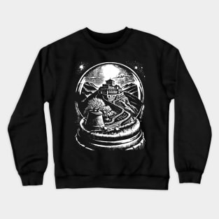 The Great Wall of China in a snow globe Crewneck Sweatshirt